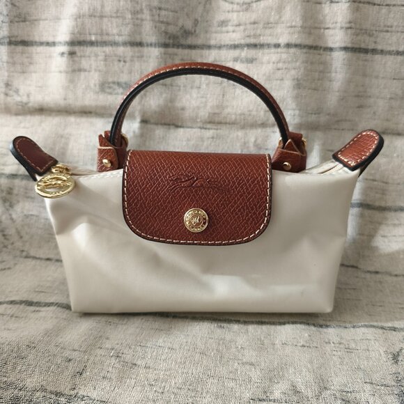 Longchamp Off-White Mini Tote Bag - Picture 1 of 8